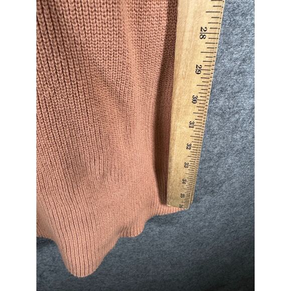 Ann Taylor Dress Women Large‎ Brown Crewneck Knit Sweater Career Office Business - Picture 6 of 8